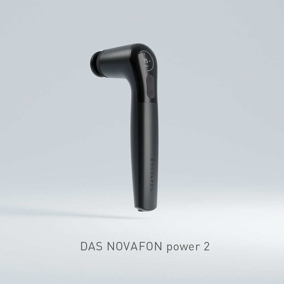 Novafon Power 2 – kabelloses Schallwellengerät mit Bluetooth-App Steuerung in Schwarz