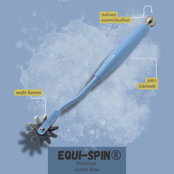 EQUI-SPIN Faszienrad für Pferde in Blau – Faszientool für Faszienpflege beim Pferd