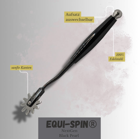EQUI-SPIN Faszienrad in Schwarz – ergonomisches Tool für Pferdetherapie