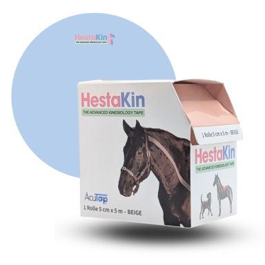 Hetakin Kinesiologie tape beige in praktischer Tape-Spender Verpackung