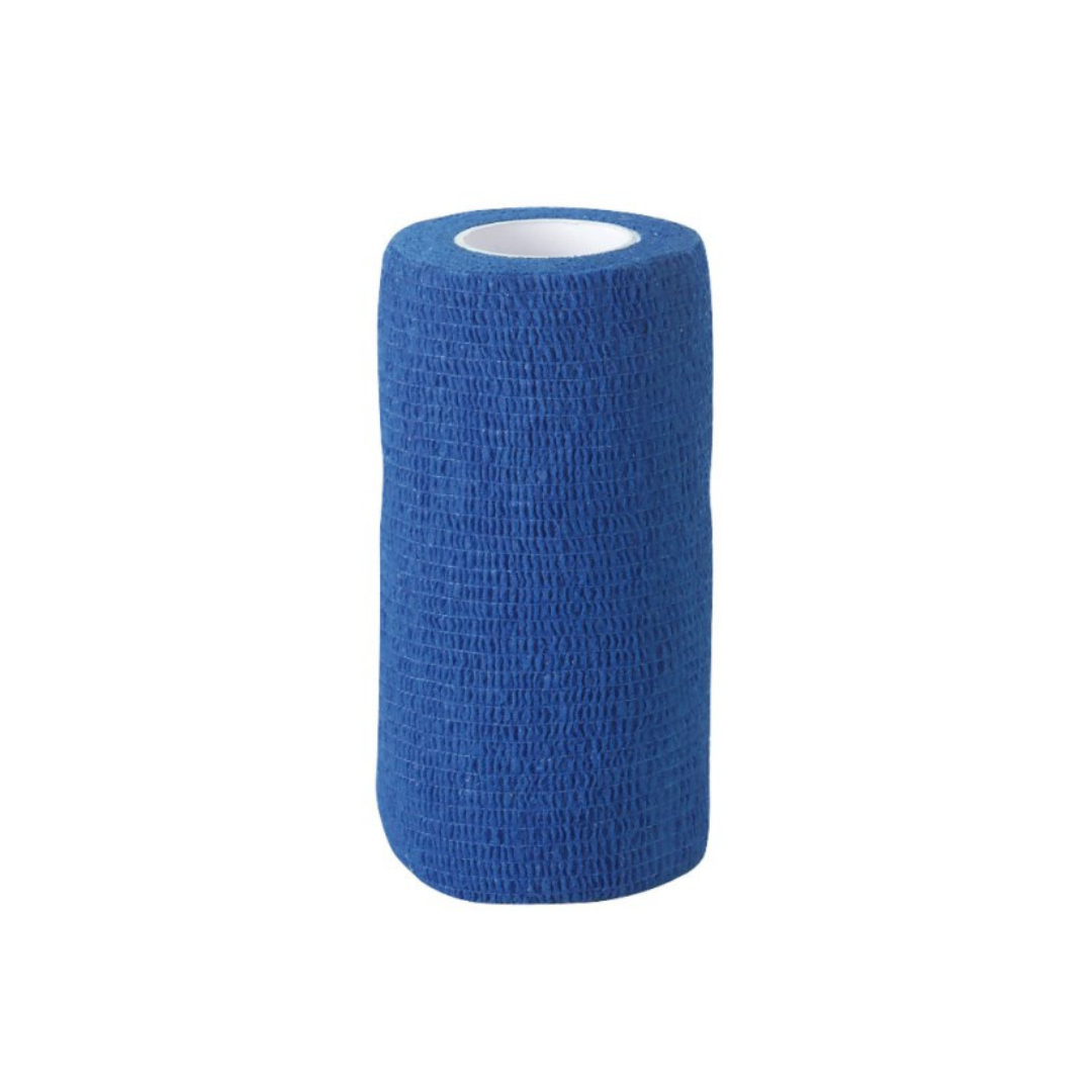 EquiLastic Selbsthaftende Bandage Maxi von Kerbl in Blau – elastischer Verband für große Tiere 