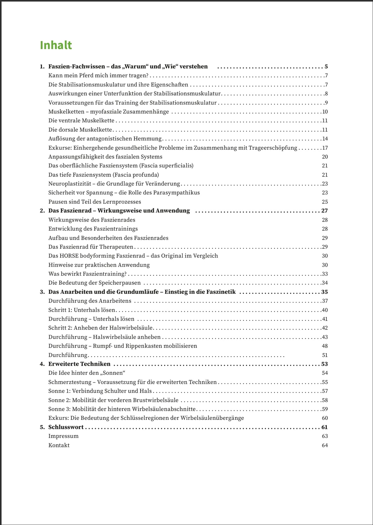 Leitfaden für Faszientraining nach Grünbeck – Band 1