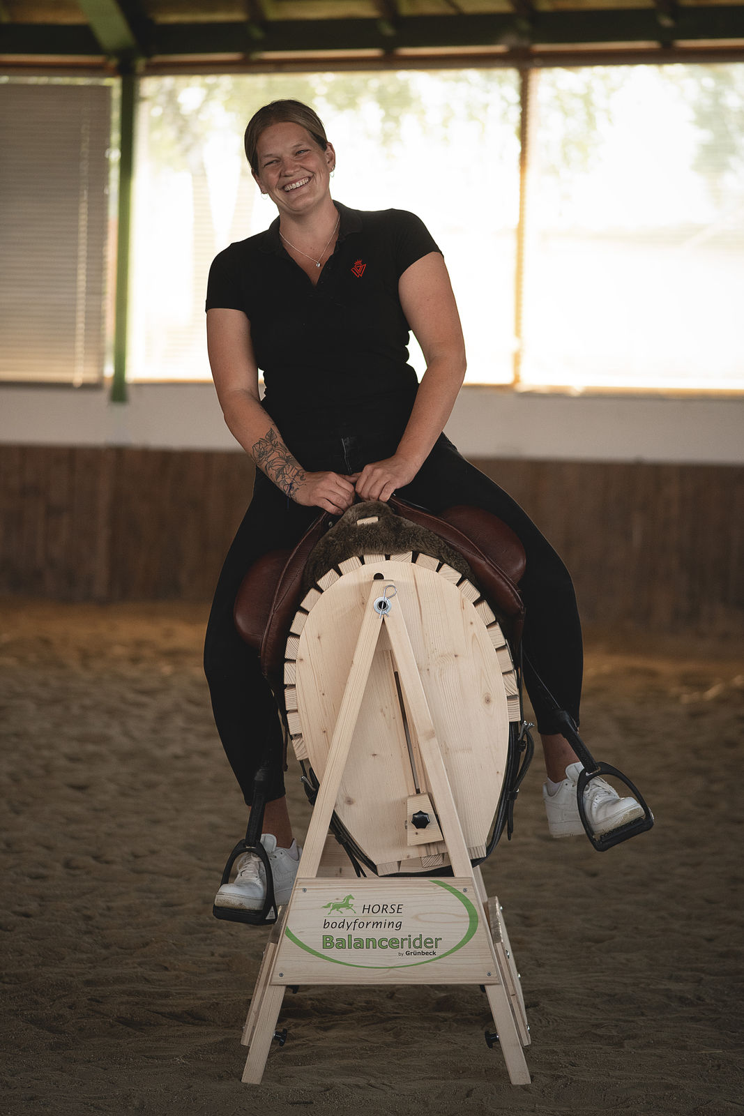 Balance Rider Pendelmechanik nach rechts für reitspezifisches Balancetraining