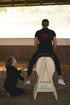 Balance Rider Training mit Trainer zur Verbesserung des Reitersitzes