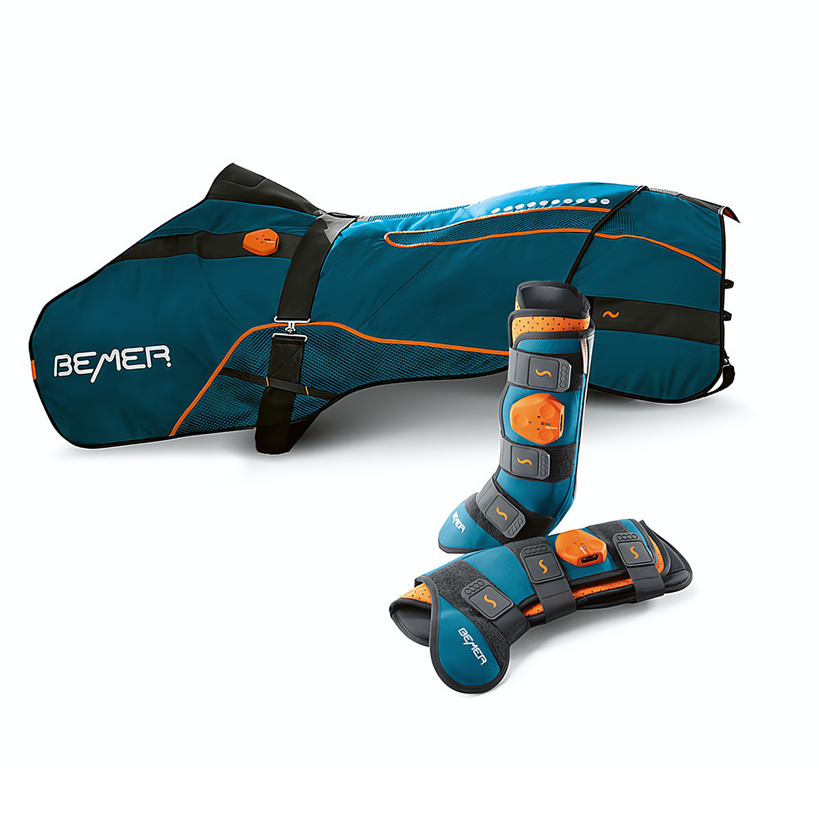 Bemer Horse Set Magnetfeldtherapie: Decke und Gamaschen für bessere Mikrozirkulation und Regeneration