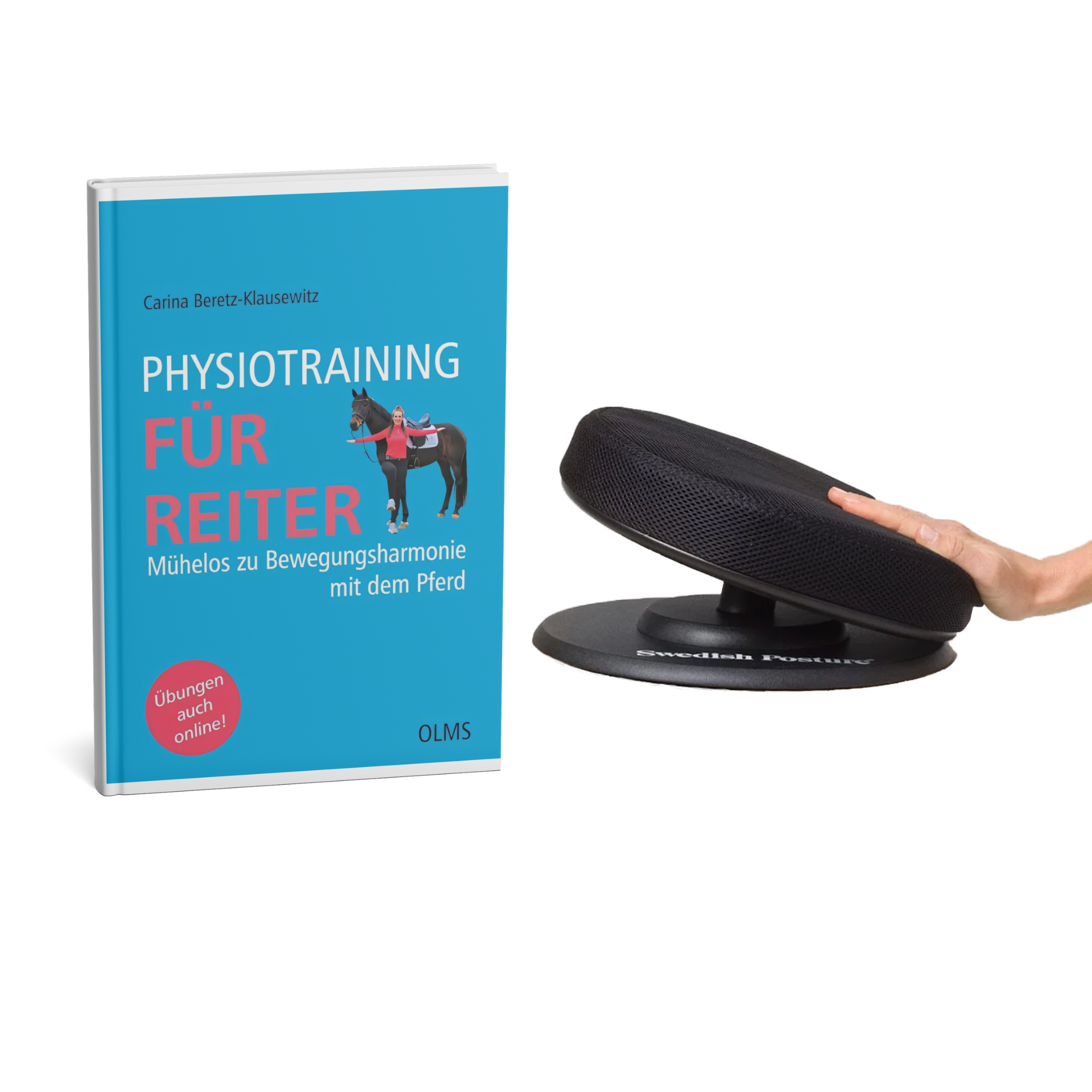 Das Buch Physiotraining für Reiter und der Kippelsitz von Meerschwung zur Verbesserung der Balance und Körperhaltung für Reiter