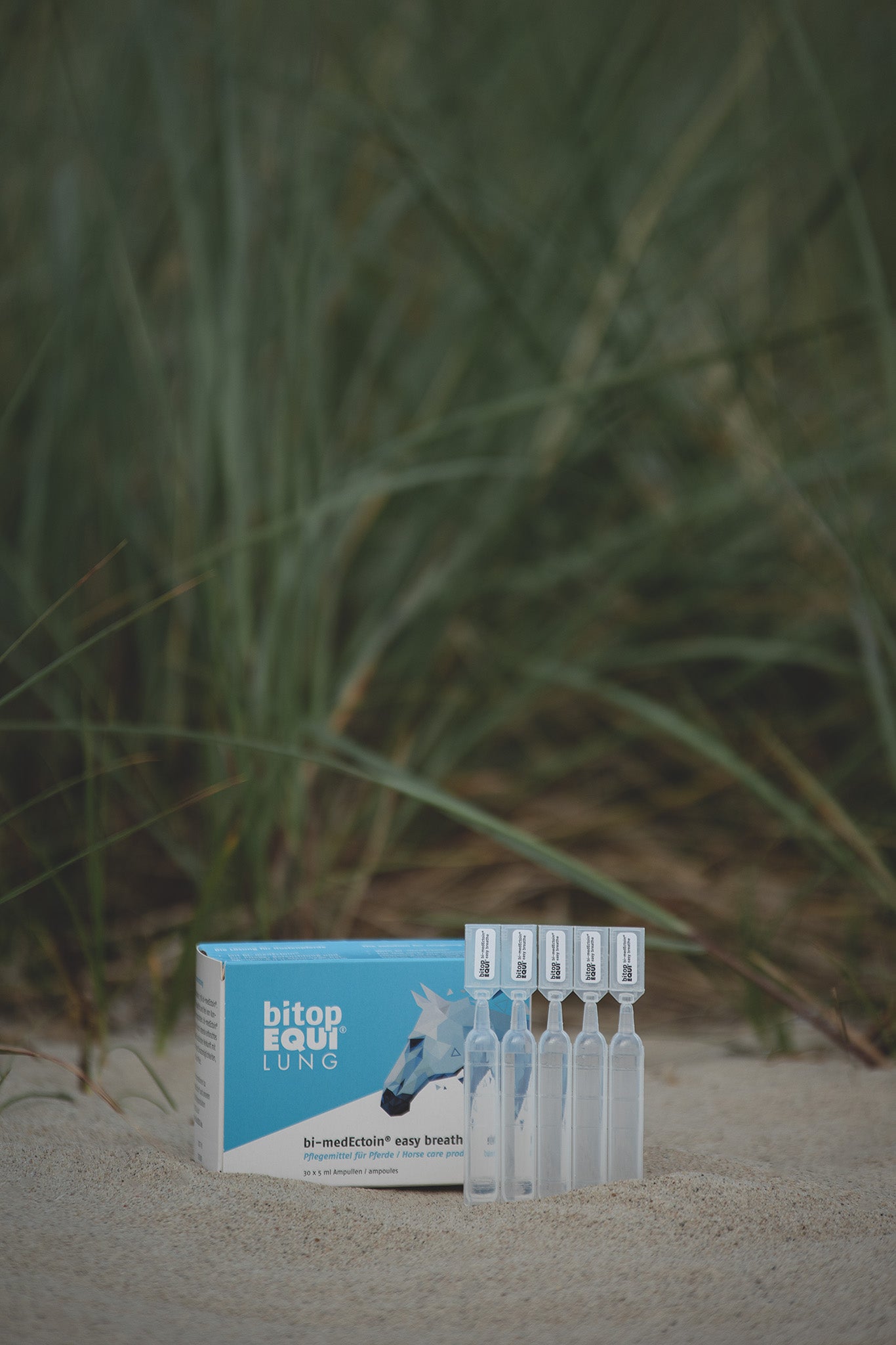 Bi-Medectoin Easy Breathe Ampullen am Strand – Produkt für freie Atmung