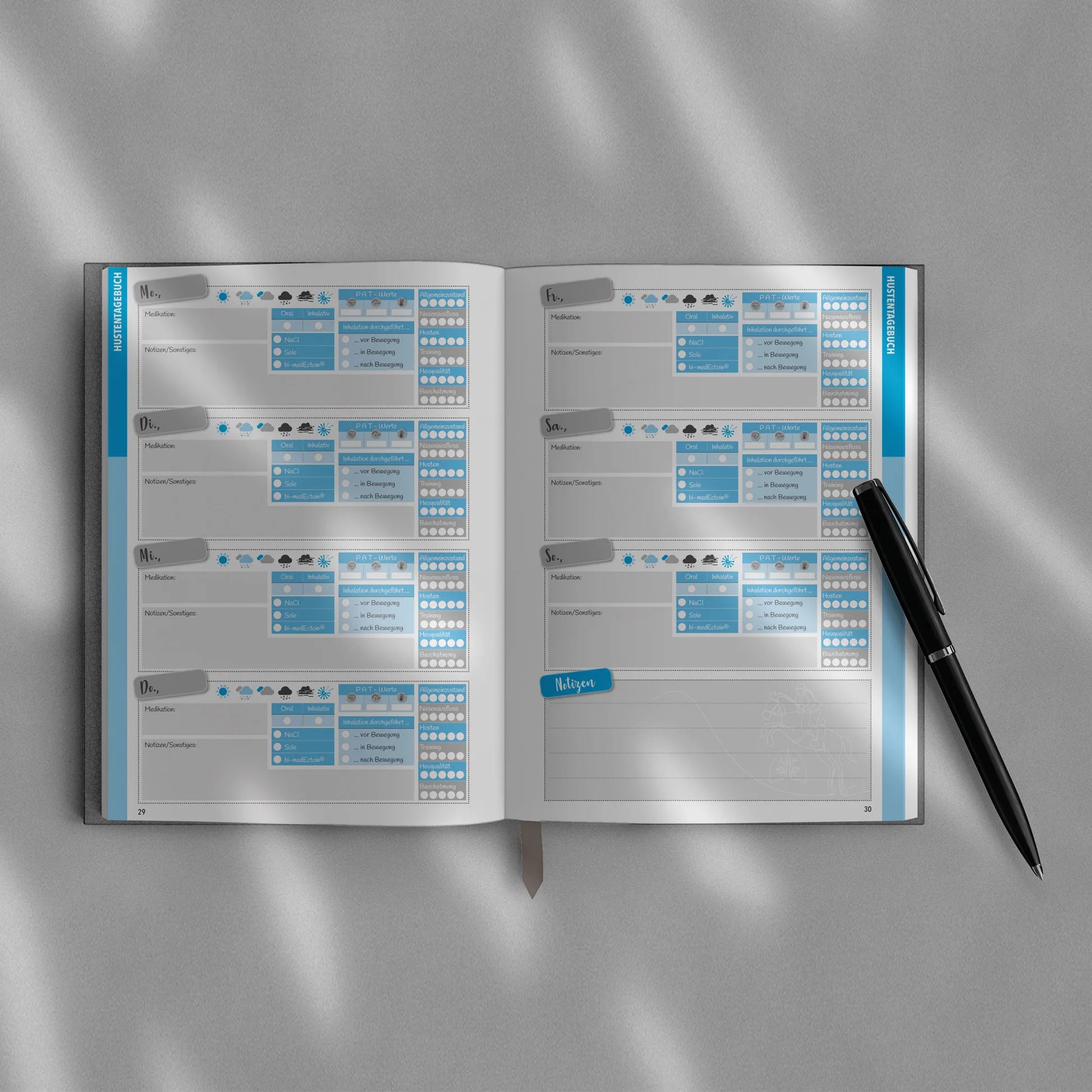 Mein Hustentagebuch – Die Basis für gesunde Pferdelungen