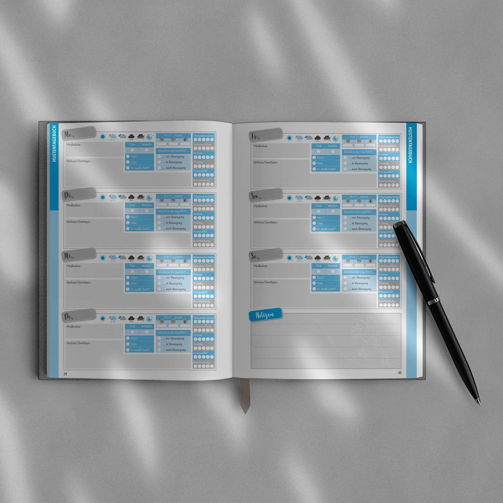 Mein Hustentagebuch – Die Basis für gesunde Pferdelungen