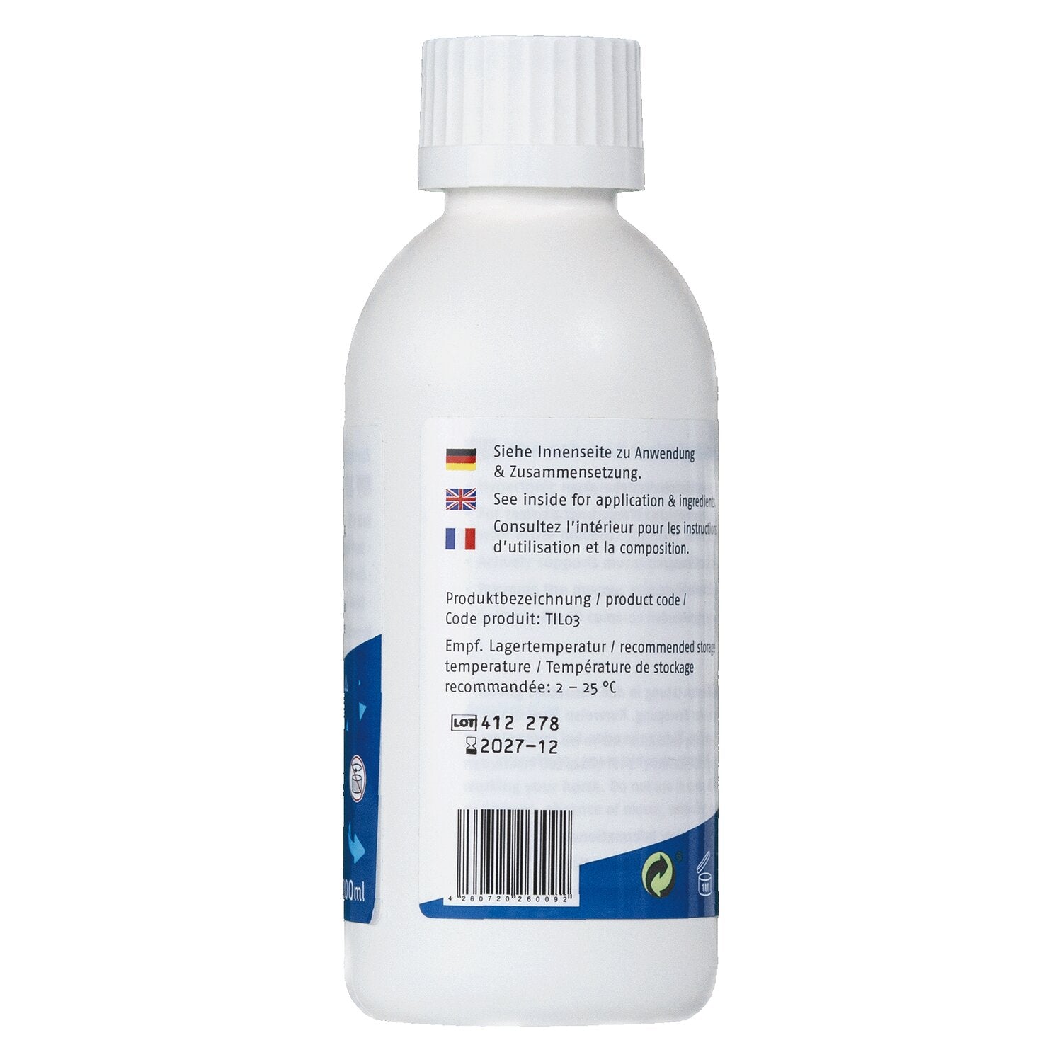 Lung Complete Plus von BitopEqui Rückseite der 200ml Flasche mit Inhalationslösung für Intensiv-Kur.