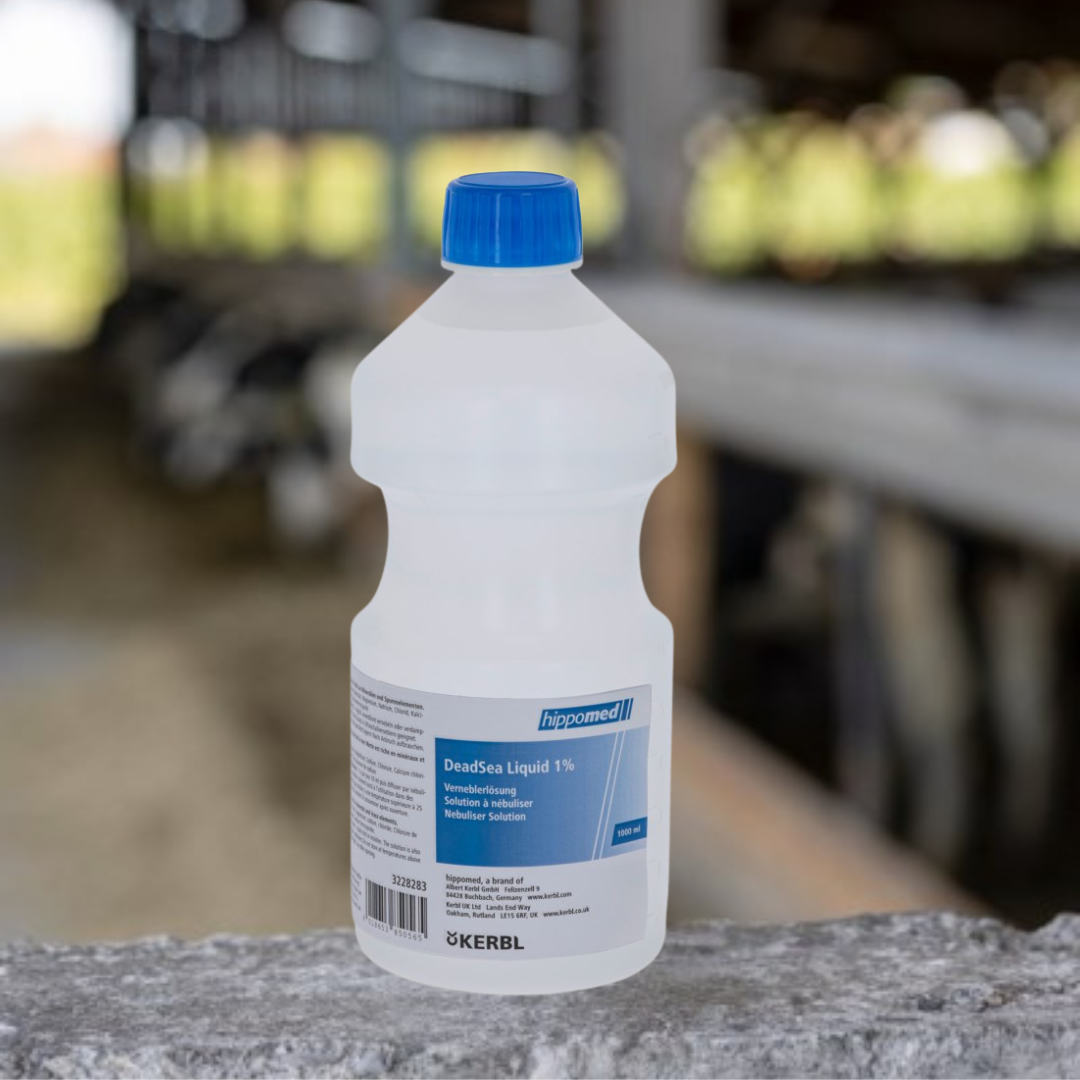Dead Sea Liquid zur Atemwegspflege und Rauminhalation für ein angenehmes Stallklima für Pferde