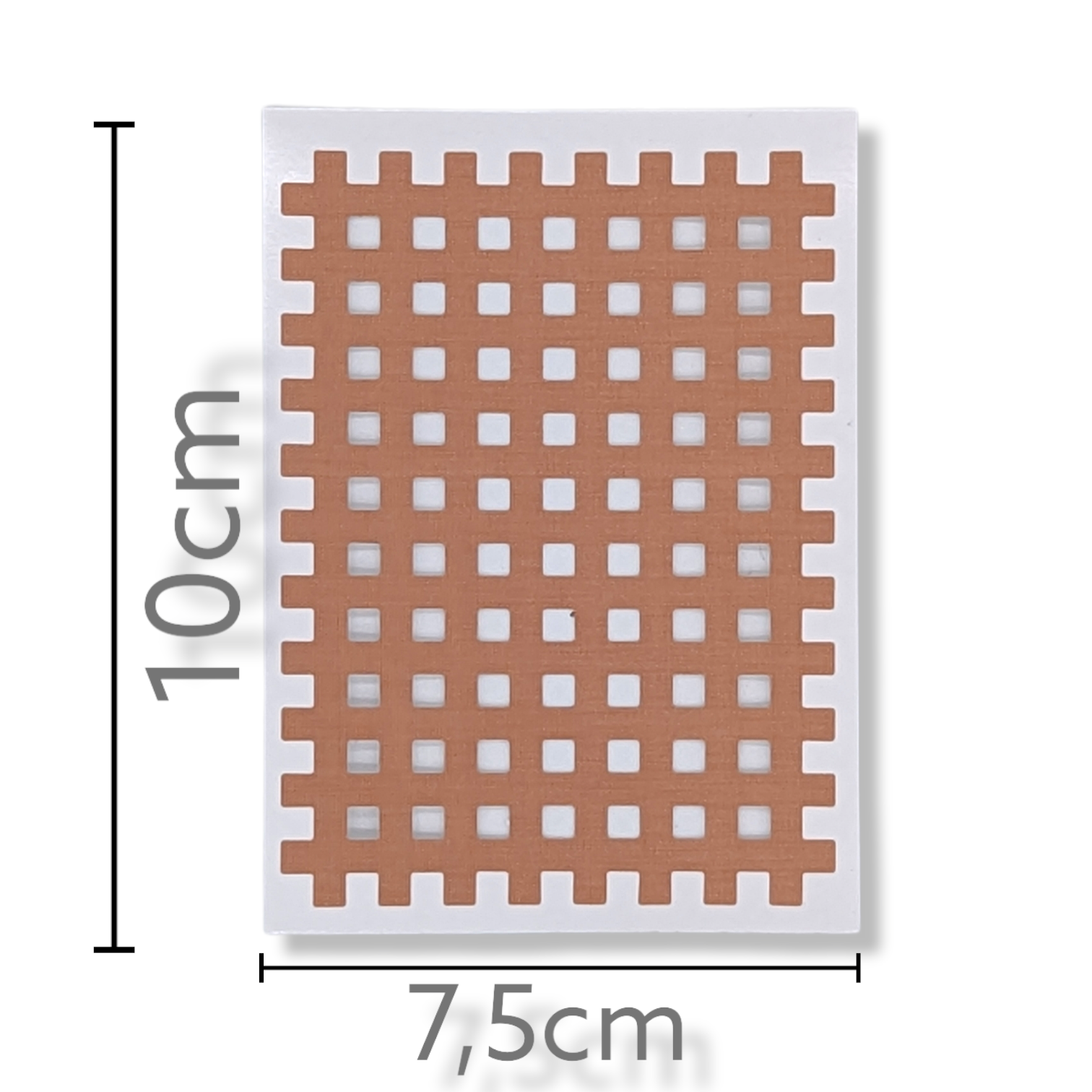 Gittertape XXL von AcuTop Maße: 10 cm mal 7,5 cm großes Akupunkturpflaster