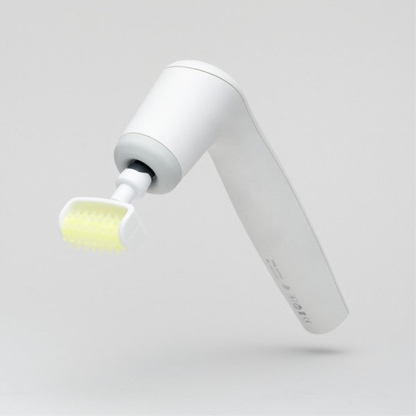 Novafon Sensi-Roller Set in Weiß – aufgesteckter Roll-Aufsatz auf dem Schallwellengerät