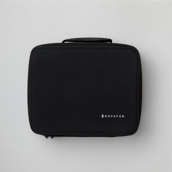 Großes Novafon Transport Case - Tasche geschlossen in Schwarz mit robuster Außenhülle
