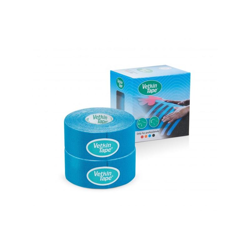VetkinTape Sport Tape für Pferde, Hunde und andere Tiere im 2er-Pack in Blau
