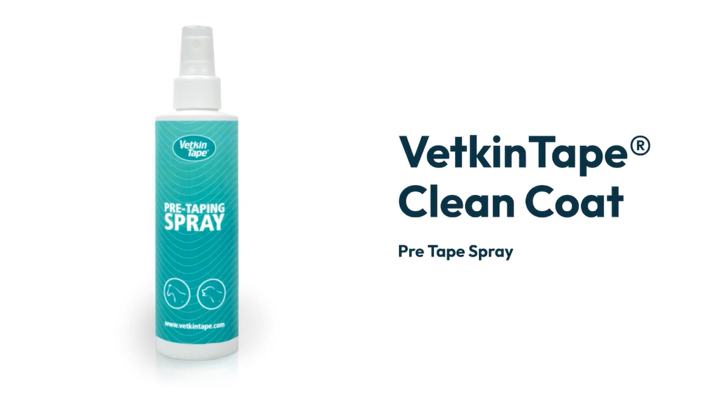 VetkinTape Clean Coat Spray 200 ml für bessere Tape-Haftung bei Pferd und Hund