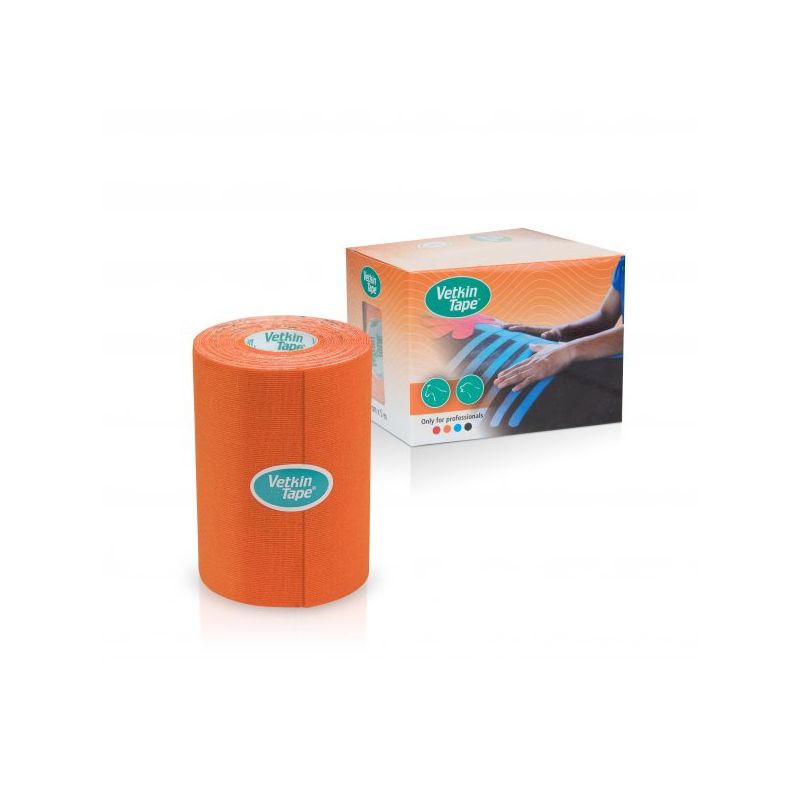 VetkinTape Sport Tape für Tiere in Orange zur Muskelunterstützung