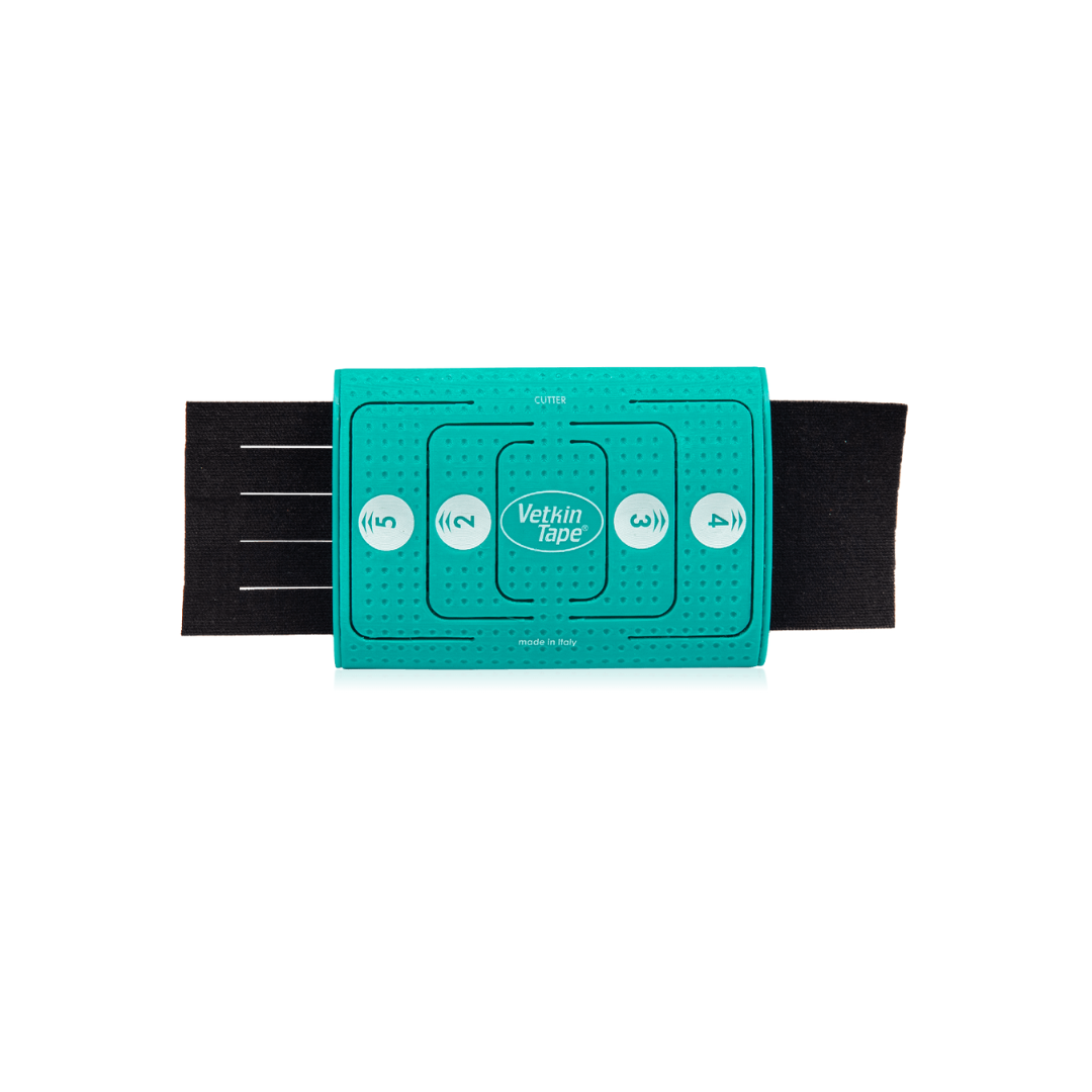 VetkinTape Cutter – 2 bis 5 Streifen aus 6 cm Tape schneiden- Schneidegerät für gleichmäßige Kinesiotape-Streifen